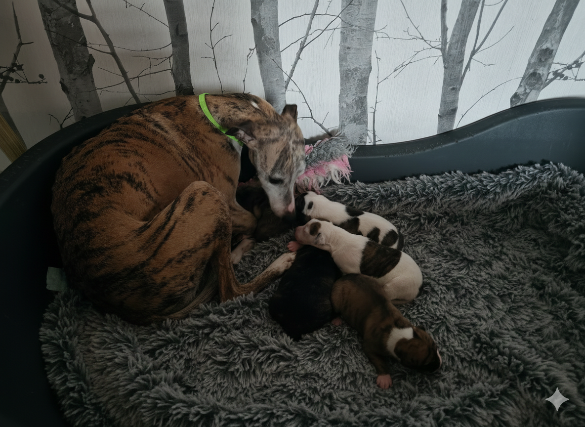 Chiot Whippet the New Life Des Collines Noires